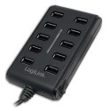 LogiLink USB 2.0 10-Port Hub with On/Off Switch 480 Mbit/s