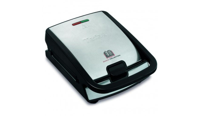 Tefal Snack Collection SW852D sandwich maker 700 W Black, Stainless steel