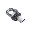 SanDisk Ultra Dual m3.0 USB flash drive 64 GB USB Type-A / Micro-USB 3.2 Gen 1 (3.1 Gen 1) Black, Si