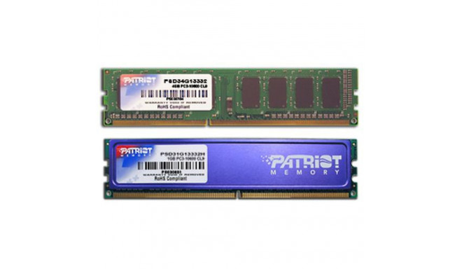 Patriot Memory PSD34G13332 memory module 4 GB DDR3 1333 MHz