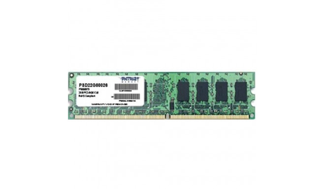Patriot Memory 2GB PC2-6400 memory module 1 x 2 GB DDR2 800 MHz