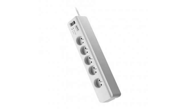 APC PM5-FR surge protector White 5 AC outlet(s) 230 V 1.83 m