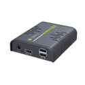 Techly IDATA HDMI-KVM2 KVM extender Transmitter &amp; receiver