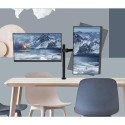 Techly 13-27&quot; Desk Stand for 2 Monitor with Clamp&quot; ICA-LCD 482-D