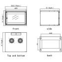 Techly Wall Rack Cabinet 19 6U prof. 320 Grey Assembled&quot; I-CASE EL-1006G32