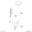 Neomounts monitor ceiling mount