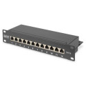 Digitus CAT 6, Class E Patch Panel, shielded, black