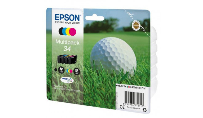 Epson Golf ball Multipack 4-colours 34 DURABrite Ultra Ink