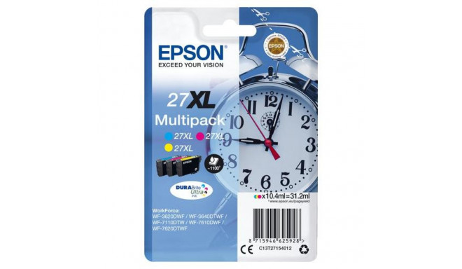 Epson Alarm clock Multipack 3-colour 27XL DURABrite Ultra Ink