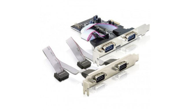 DeLOCK 4 x serial PCI Express card interface cards/adapter