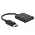 DeLOCK 87720 video splitter DisplayPort 2x HDMI