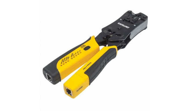 Intellinet Universal Modular Plug Crimping Tool and Cable Tester, 2-in-1 Crimper and Cable Tester: C