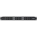 Intellinet PoE Patch Panel, 24 Port Patch Panel with 12 port RJ45 Data In and 12 port RJ45 Data and 