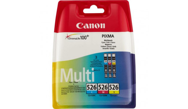 Canon CLI-526 C/M/Y Colour Ink Cartridge Multipack