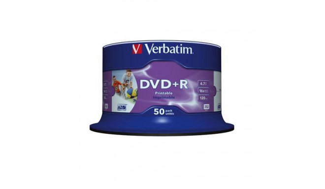 Verbatim DVD+R Wide Inkjet Printable No ID Brand