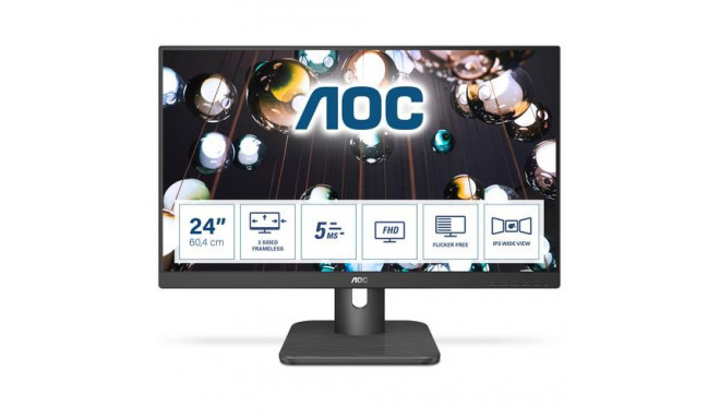 AOC E1 24E1Q computer monitor 60.5 cm (23.8&quot;) 1920 x 1080 pixels Full HD LED Black