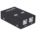 Manhattan USB-A Automatic Sharing Switch, 2x USB-B Ports, 480 Mbps (USB 2.0), Dual Control (Auto-Sen