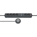 Brennenstuhl Eco-Line Comfort Switch power extension 2 m 6 AC outlet(s) Anthracite