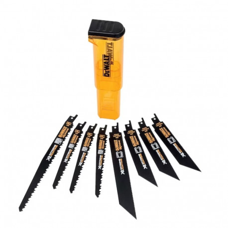 DEWALT SABER EDGE. MIX 8 pcs. EXTREME RUNTIME+ CASSETTE