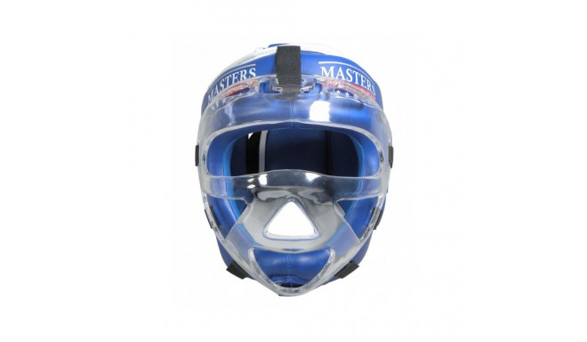 Masters Boxing Helmet with Mask KSSPU-M (WAKO APPROVED) 02119891-M02 (czerwony+S)