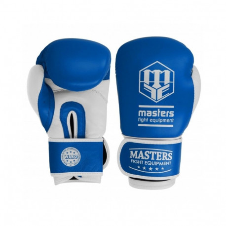 MASTERS RBT-TRW 01210-02 Leather Boxing Gloves (niebieski)