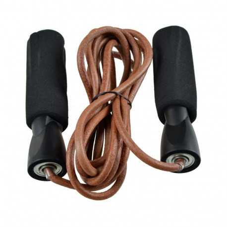 LEATHER SKIPPING ROPE WITH WEIGHT PROFIT FIT DK 1023