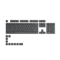 Glorious GPBT Keycaps - 114 PBT Caps, ANSI, US Layout, Black Ash