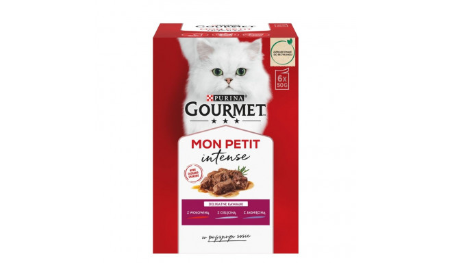 GOURMET Mon Petit Meat Mix - wet cat food - 6 x 50 g