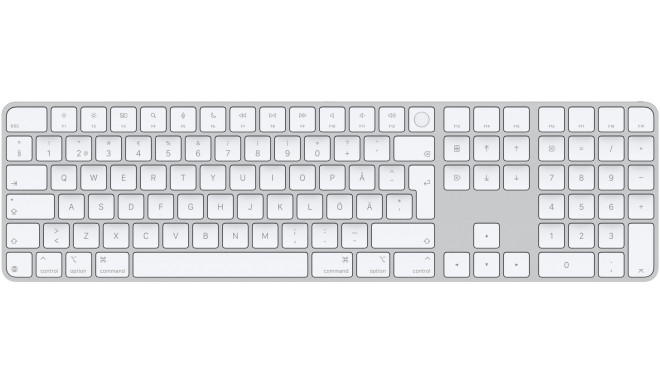 Apple Magic Keyboard Touch ID Numeric SWE White Keys