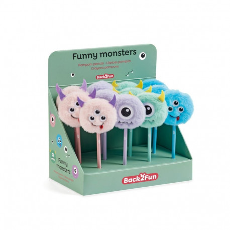 Harilik pliiats POMPOM MONSTER teritamata Miquelrius