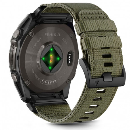 Tech-Protect kellarihm Nylon Classic Garmin fenix 5X/5X Plus/6X/6X Pro/7X/8/8 Pro 51mm, olive green