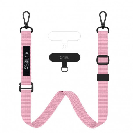 Tech-Protect phone strap C6S Rope Crossbody, baby pink