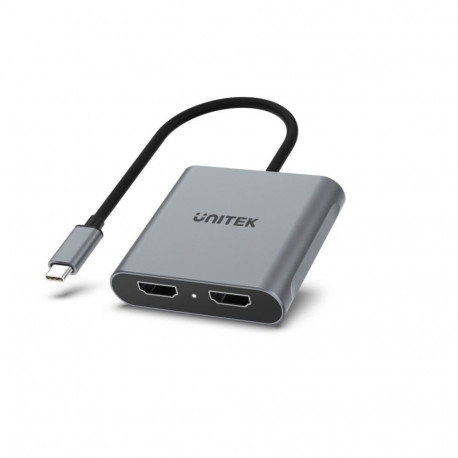 UNITEK adapter USB-C V1404B 2x HDMI 4K@60HZ MST