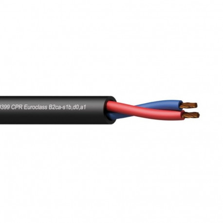 PROCAB kõlarikaabel CLS225-B2CA/3 2 x 2.5mm2 13 AWG EN50399 CPR Euroclass B2ca-s1b,d0,a1 300m puidus