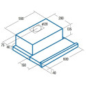 CATA TF 5260 X Semi built-in (pull out) Stainless steel 325 m³/h D