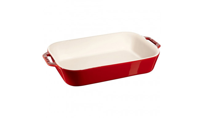 Staub Rectangular Ceramic Platter - 4.5 ltr, Red