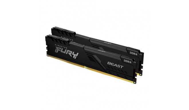 Kingston Technology FURY Beast 16GB 3200MT/s DDR4 CL16 DIMM (Kit of 2) Black