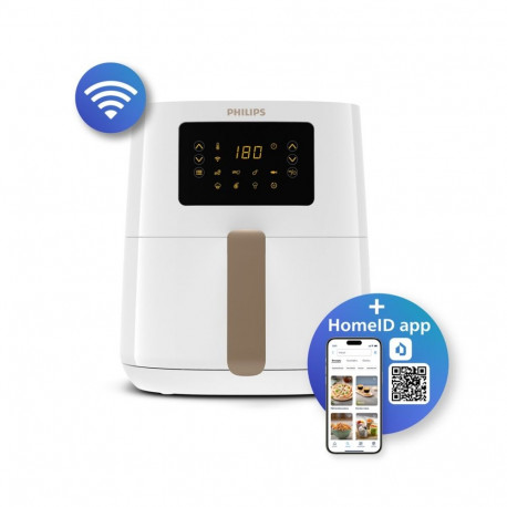Philips 5000 series HD9255/30 fryer Single 4.1 L Stand-alone 1400 W Hot air fryer Gold, White