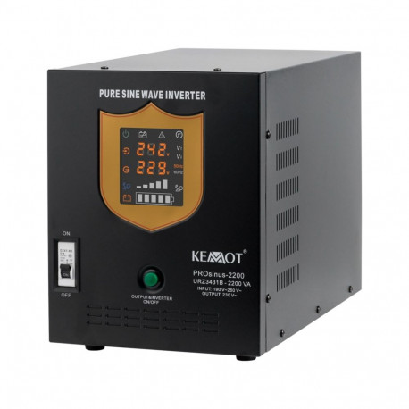 KEMOT PROsinus-2200 uninterruptible power supply inverter with pure sine wave and charging function 