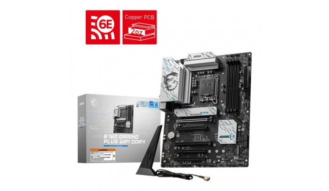 MSI B760 GAMING PLUS WIFI DDR4 emaplaat Intel B760 LGA 1700 ATX