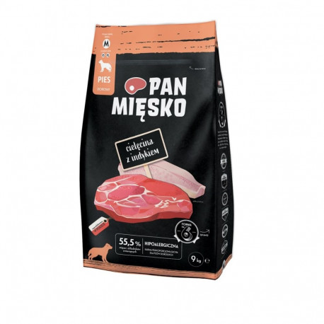 PAN MIĘSKO vasikaliha kalkuniga M kuiv koeratoit 9kg