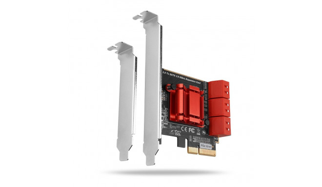 AXAGON PCES-SA6 PCIe kontroller 6x sisene