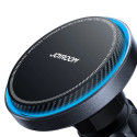 Joyroom car phone holder with wireless charger (MagSafe compatible) with air vent fan - black (JR-ZS