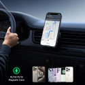 Joyroom car phone holder with wireless charger (MagSafe compatible) with air vent fan - black (JR-ZS