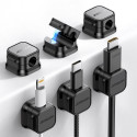 Joyroom JR-ZS368 magnetic cable organizer - black (6 pcs.)