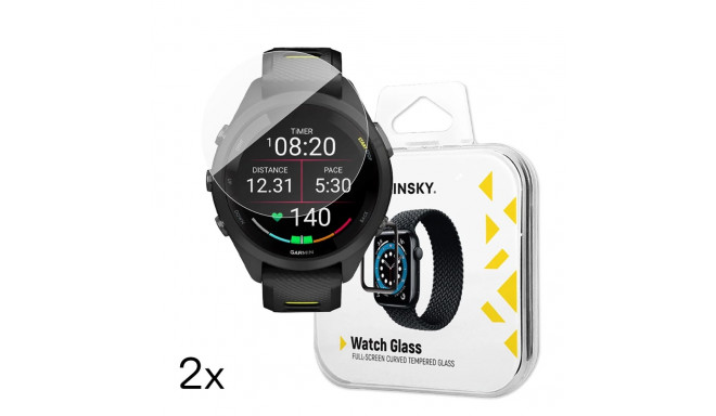 Wozinsky Full Glue Tempered Glass for Garmin Forerunner 265s 42mm (2 pcs.)