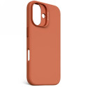 Decoded AntiMicrobial Silicone Backcover with MagSafe for iPhone 16 - Orange