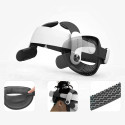 BoboVR M2+ strain relief strap for Meta Quest 2 VR goggles - white and black