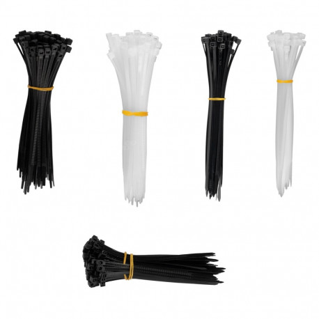 Plastikust värvilised kaablisidemed komplekt 500 tk amio-04317