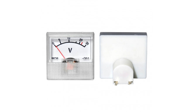 51-630# Analoogne voltmeeter ruudukujuline mini 30V